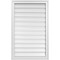 Ekena Millwork Vertical Surface Mount PVC Gable Vent: Functional, w/ 2"W x 1-1/2"P Brickmould Frame, 24"W x 38"H GVPVE24X3802SF - alternate 1